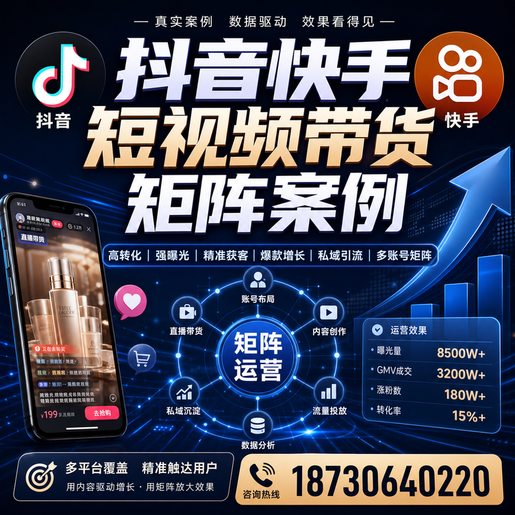上饶短视频带货团队多平台矩阵自动分发案例