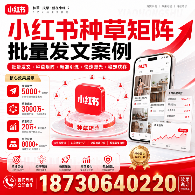 上饶小红书种草矩阵批量发文案例